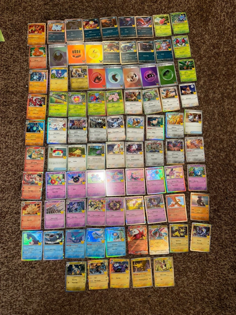 Pokemon 30th Celebration Bulk Card Lot of 86
